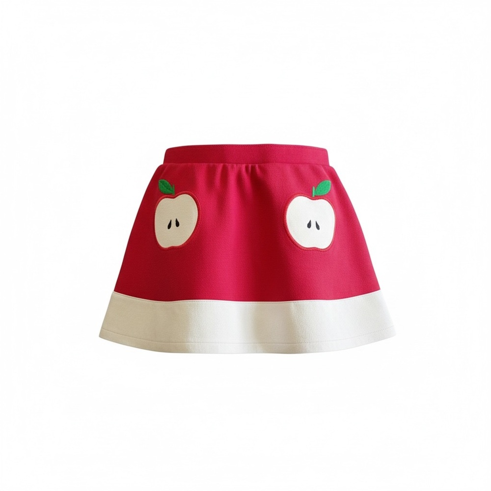 Gymboree Head of the Class Apple Ponte Skort Red 3T